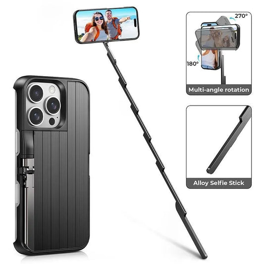 INSTIK™ 3-in-1 Phone Case | Selfie Stick, Stand & Cover