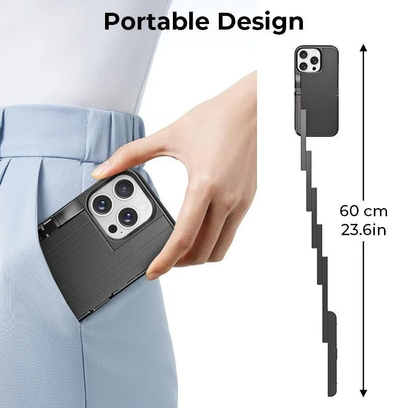 INSTIK™ 3-in-1 Phone Case | Selfie Stick, Stand & Cover